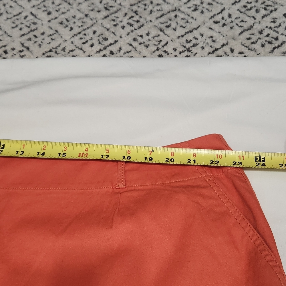 Talbots Woman Shorts Orange Salmon Summer Cotton NWOT 22W - Picture 8 of 12